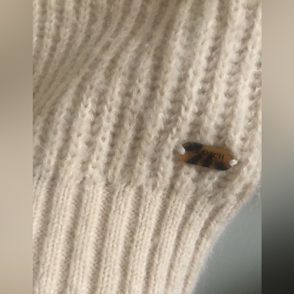 Scotch & Soda Puff Sleeve Ribbed Sweater Wool Alpaca Blend Long Sleeve XL - Picture 6 of 9